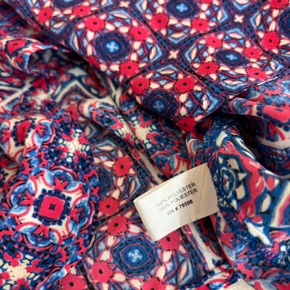 Violet + Claire Tank Top Women's Small V-Neck Sleeveless Printed Colorful Shirt - Picture 7 of 8